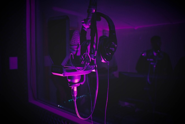 Interiørbilde av musikkstudio